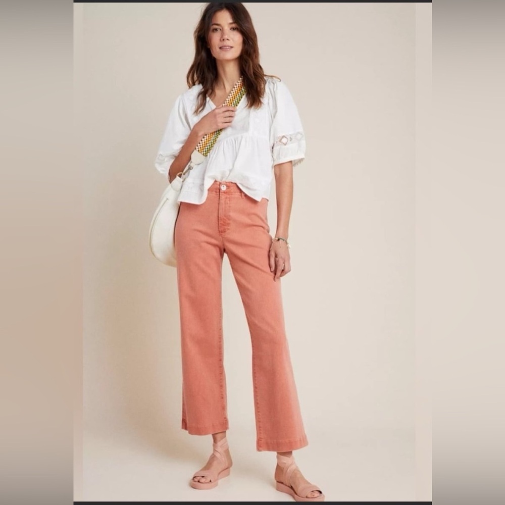 Paige Nellie Ultra High-Rise Culotte Jeans